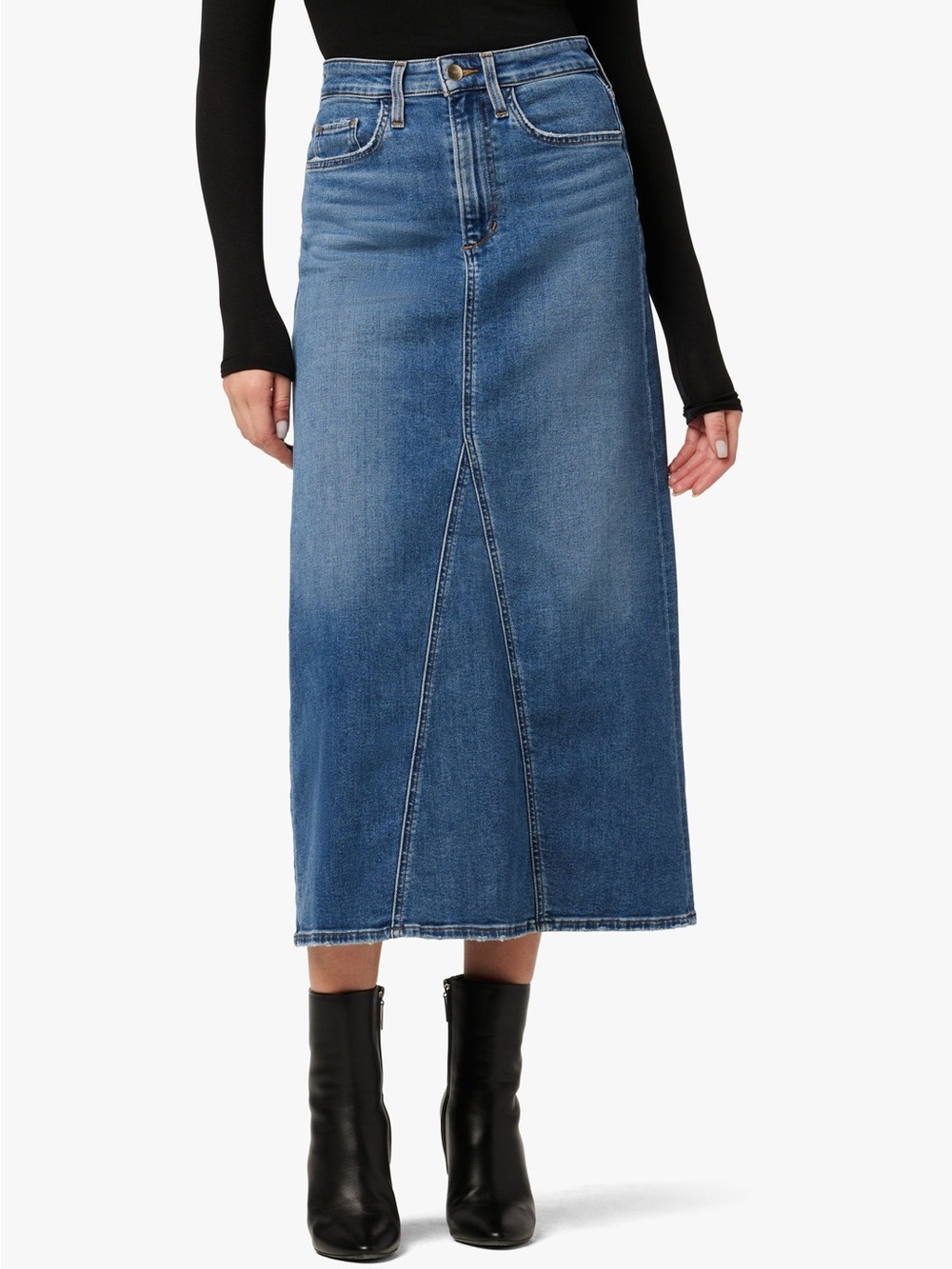 Joe’s The Elyssa Blue Denim Midi Maxi Women’s Skirt Size 26